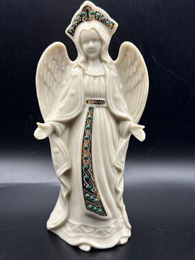 Lenox Jewels Nativity Angel Hands Open Porcelain Figurine Discontinued No Box